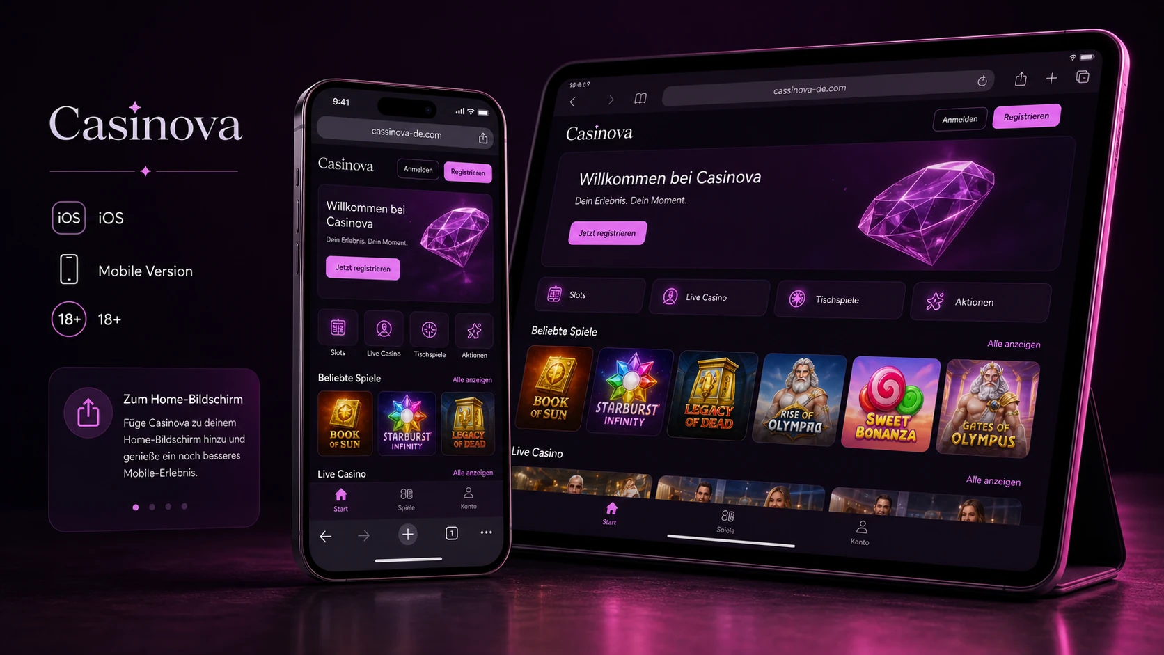 Casinova iOS App