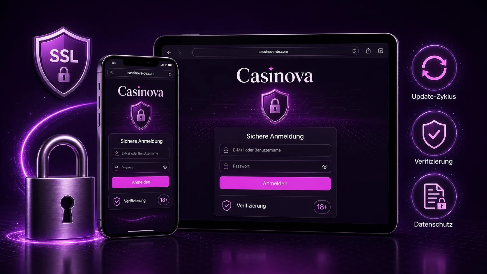 Sicherheit der Casinova App