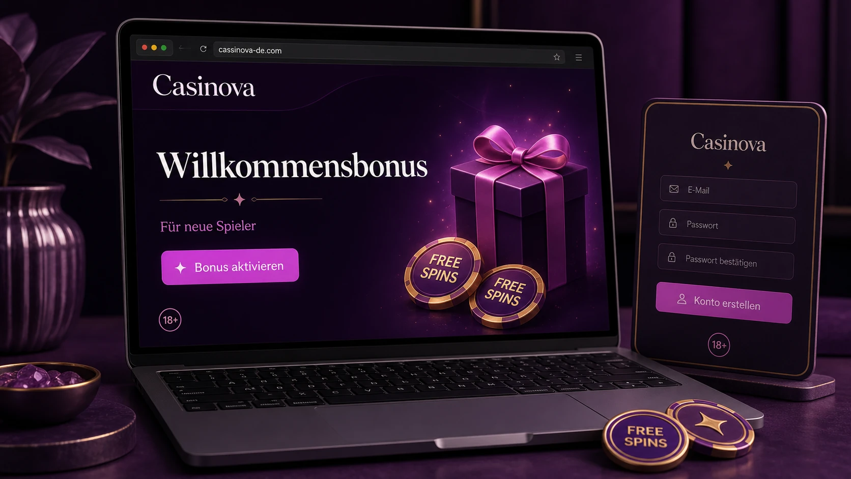 Casinova Willkommensbonus für neue Spieler