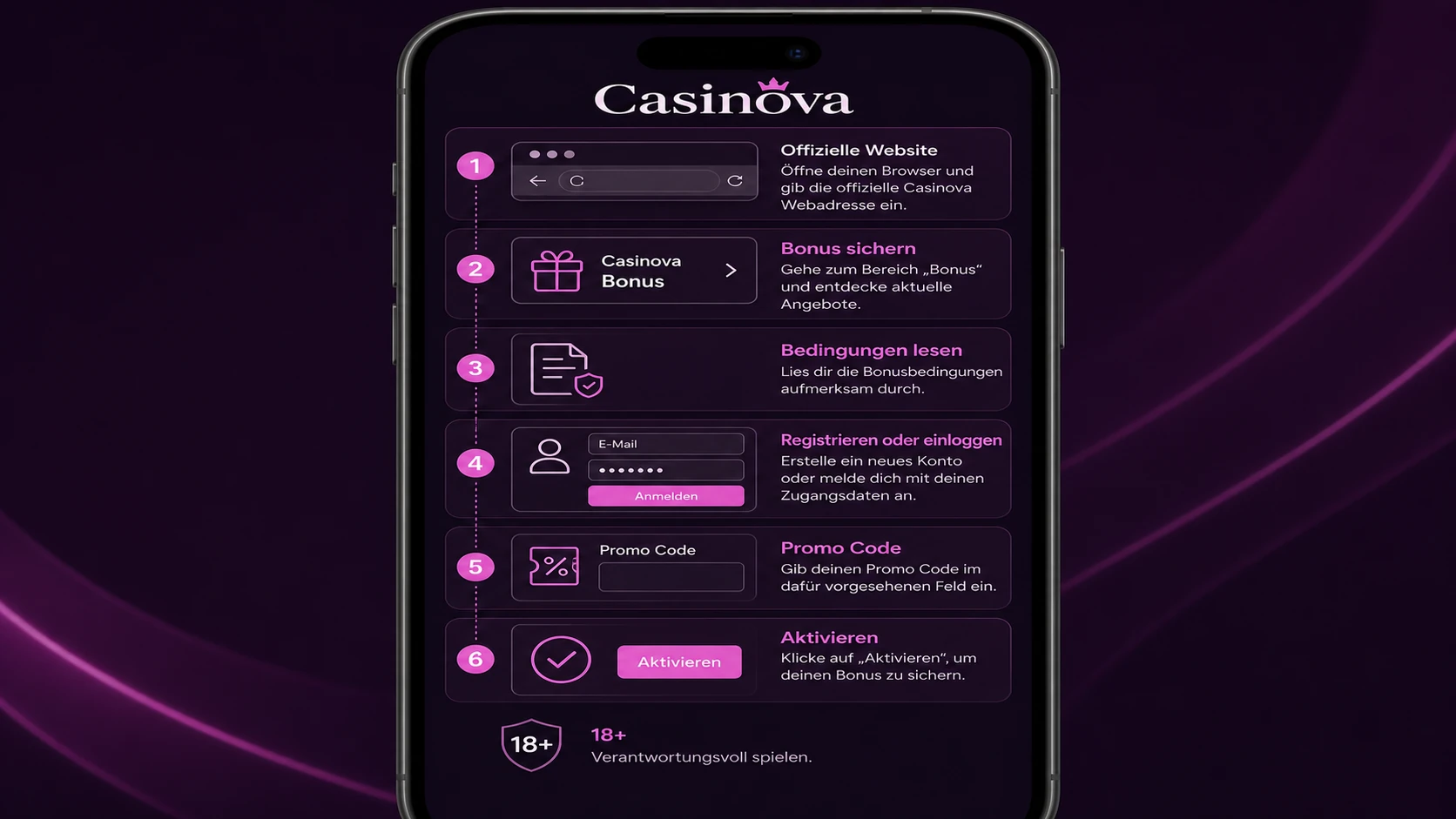 So sichern Sie sich einen Casinova Bonus