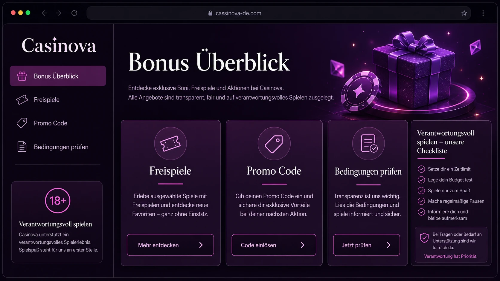 Fazit zum Casinova Bonus