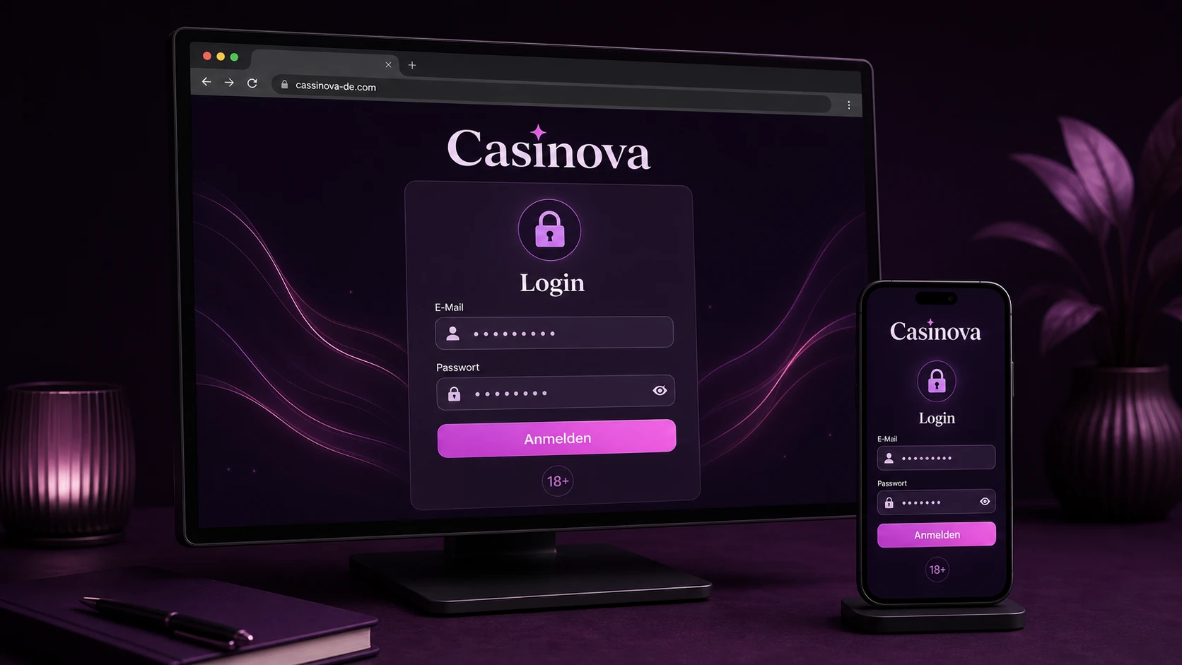 Wie funktioniert der Casinova Login?