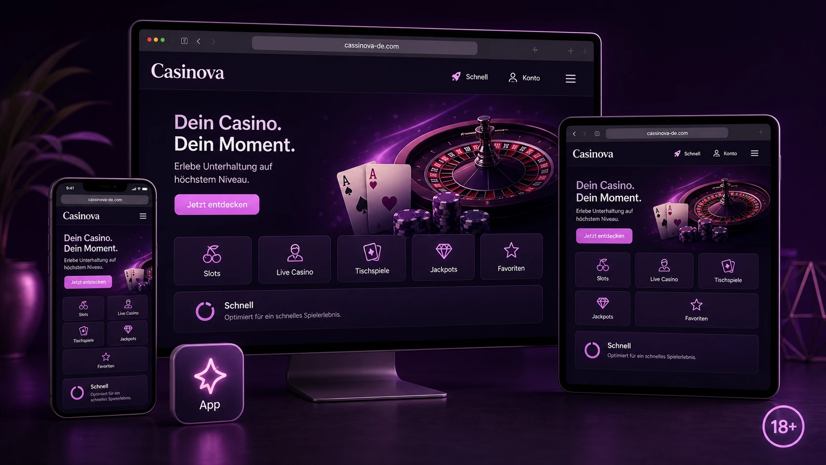Mobile Version und Casinova App